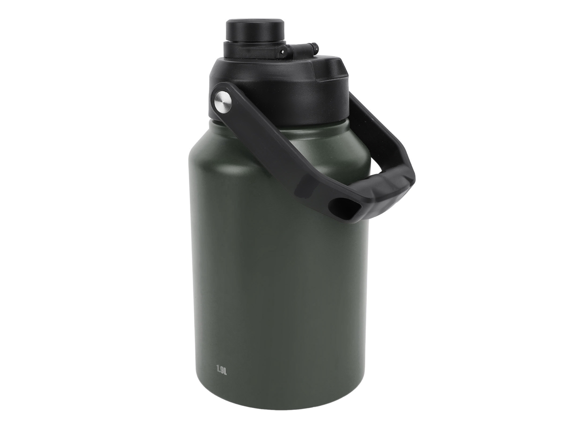 Botella térmica de 1,9 l, acero inoxidable 304, color verde camping OD