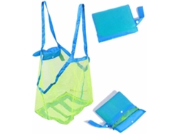 Saco de Praia de Malha Extra Grande Sacos e Bolsas de Praia Mochila para Brinquedos Toalhas Anti-Areia para Transportar Brinquedos de Praia