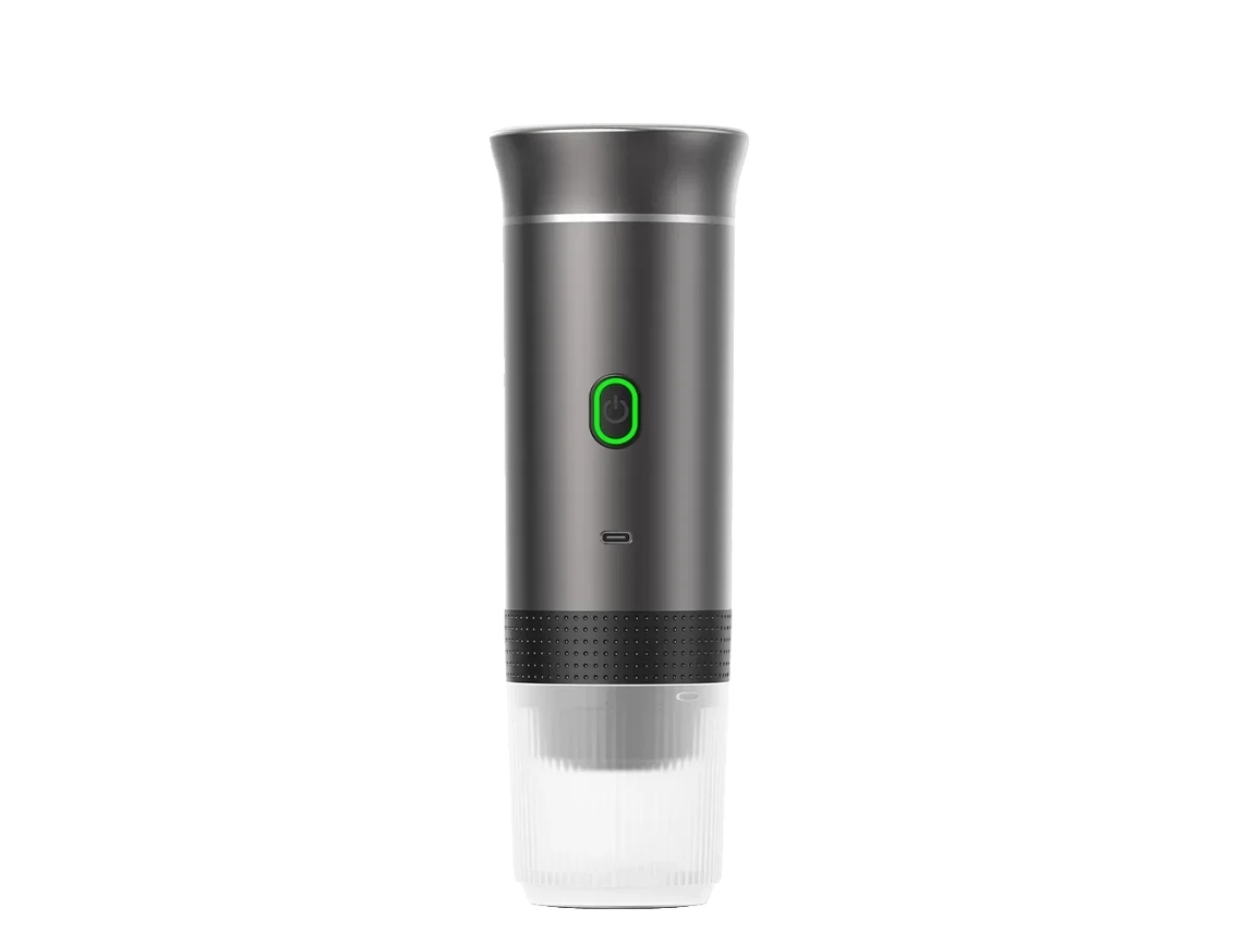Cafetera espresso, diseño portátil, compatibilidad 3 en 1, color gris metalizado OEM