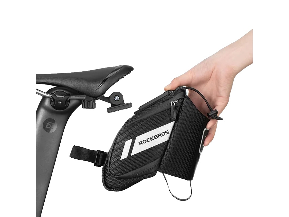 Bolsa para sillín de bicicleta, bolsillo para botella de agua, diseño impermeable, C32bk