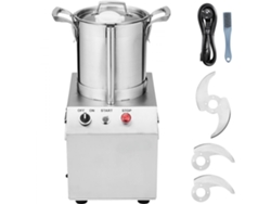 Procesador de alimentos de acero inoxidable de 4 l con cuchillas SE y motor de 550 W, Tekmaquinas