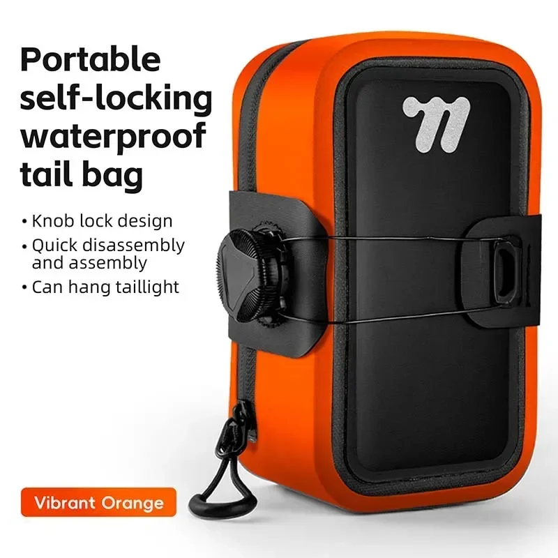 (naranja) Bolsa Para Sillín De Bicicleta, Bolsa Portátil Para Herramientas De Almacenamiento De Bicicletas
