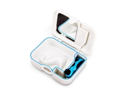 Kit De Limpieza Dental Para Prótesis Dentales Con Espejo Y Cepillo Portátil, Blanco.
