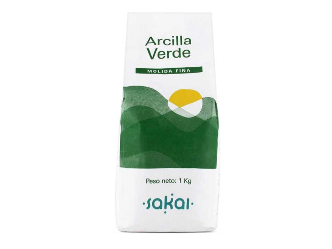 Mascarilla Facial SAKAI Arcilla Verde Fina ( 1 kg)