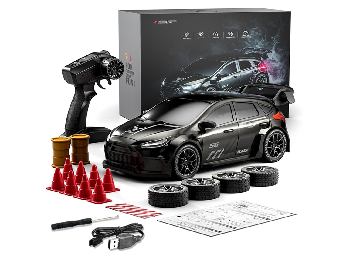 Griszll Sg716 Rtr 1/24 2.4g 4wd Drift Rc Mini Led Tracción 2 Vel On-road Regalo Niños Juguetes