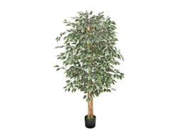 Ficus artificial Succebuy de 183 cm, planta decorativa de pie para interiores