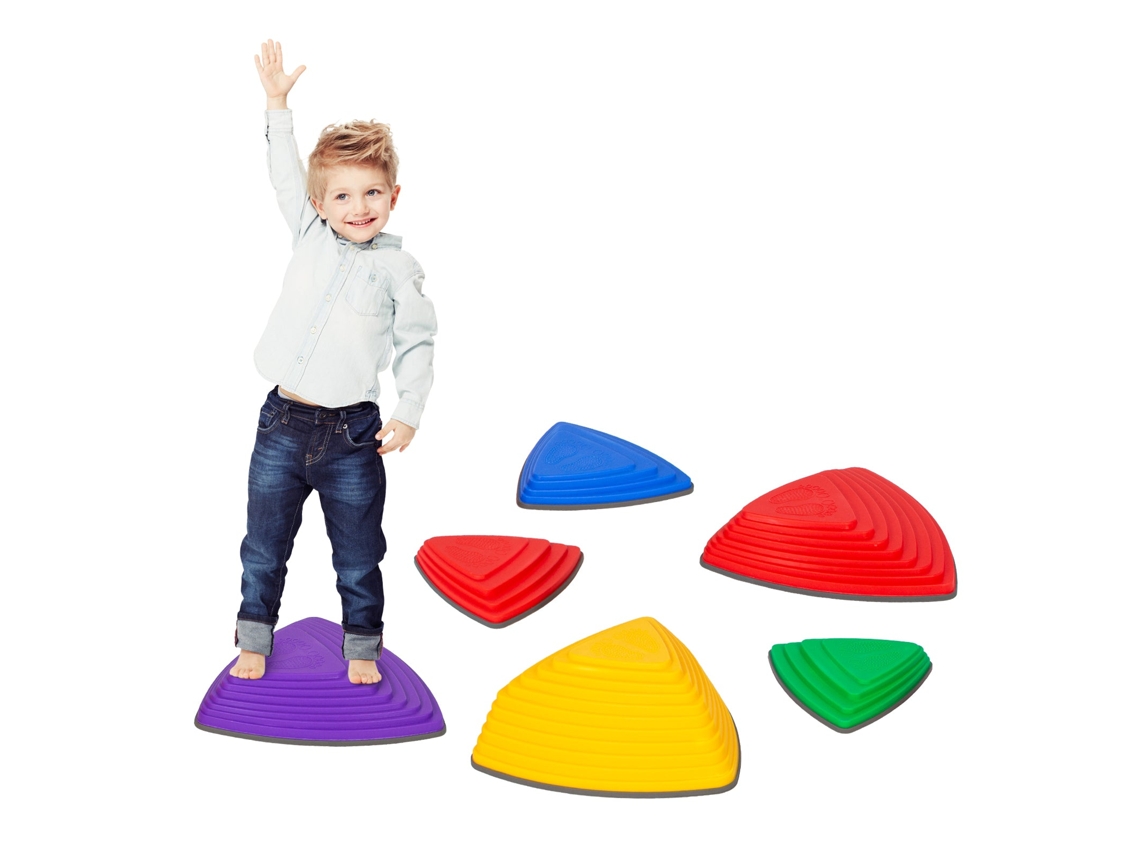 Piedras De Equilibrio Para Niños, Piedras Apilables, 6 Piezas, Desarrollan El Equilibrio Y La Coordinación, Para Interior Y Exterior, Macarrón