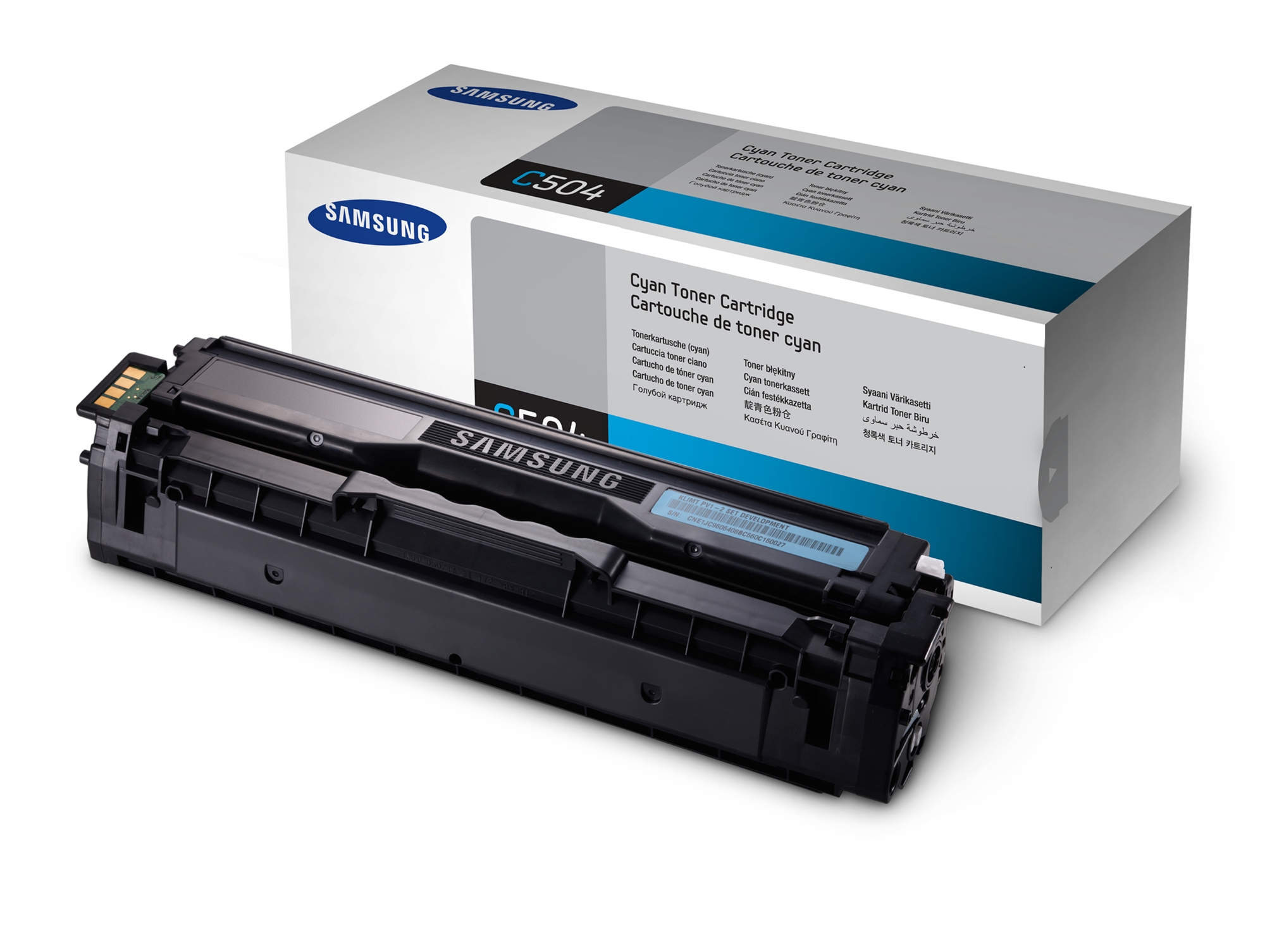 Tóner Original SAMSUNG CLT-C504S Cian 1800 páginas compatible con CLP-415/CLX-4195/C1810/C1860