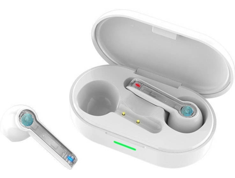 Auriculares Bluetooth True Wireless CHRONUS L32 810-XW2 (In Ear - Micrófono - Noise Cancelling - Blanco)