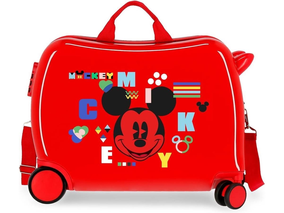 Mala de Viaje DISNEY Mickey Shape Shifter (Rojo - 50 x 38 x 20 cm)