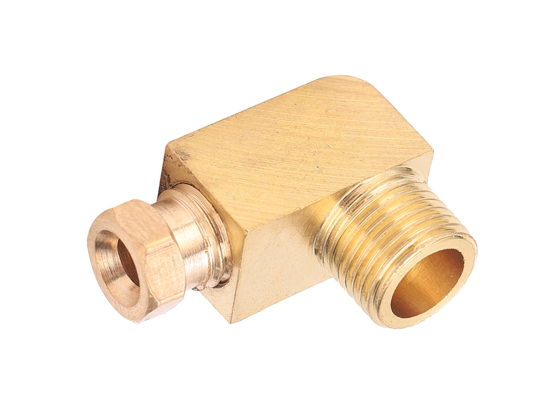 Conector De Codo De Latón Para Tuberías De Aceite, Bloque Rectangular/cuadrado, Adaptador Para Conexiones Pl418