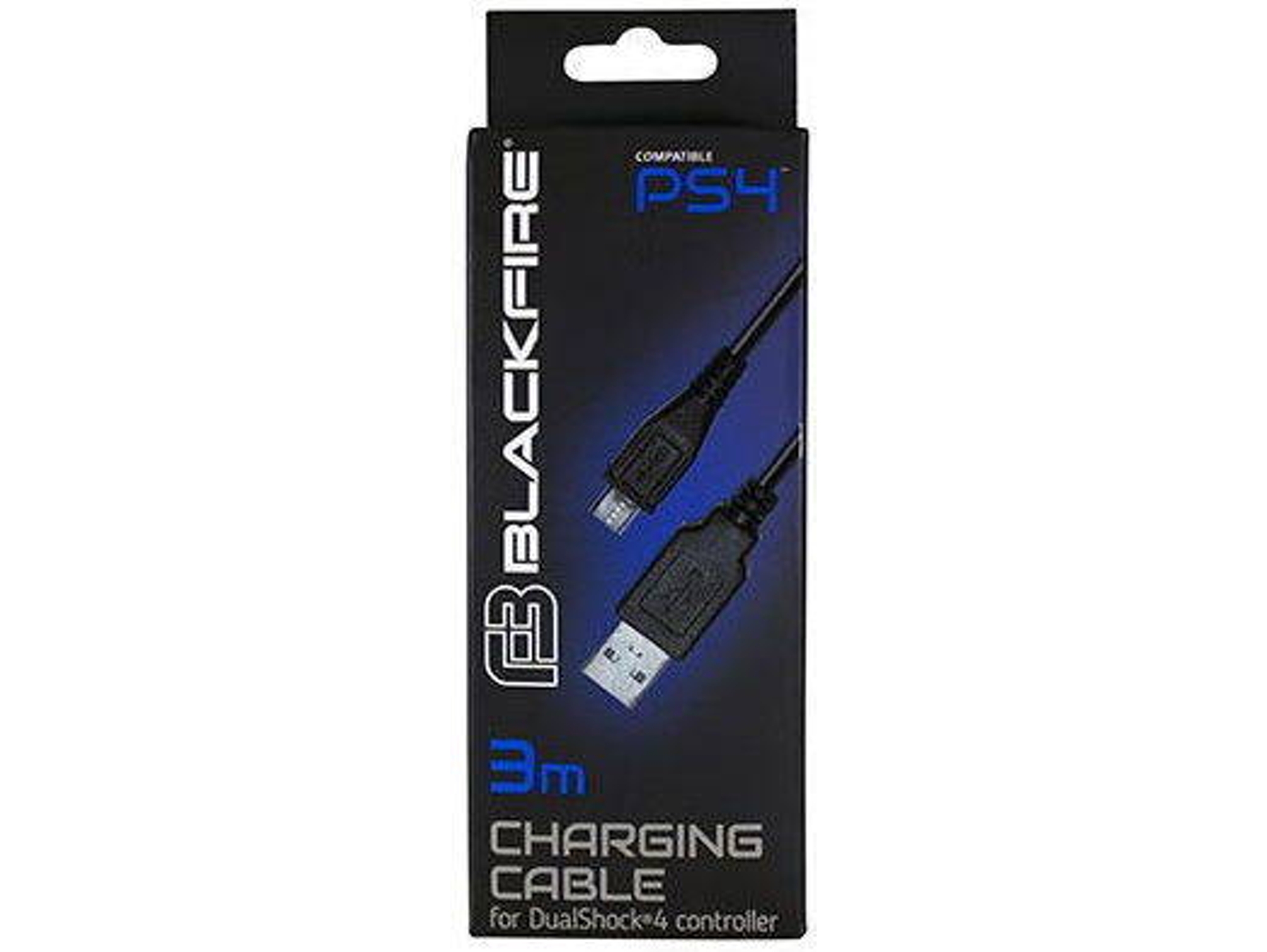 Cable de carga ARDISTEL Blackfire para Dualshock PS4