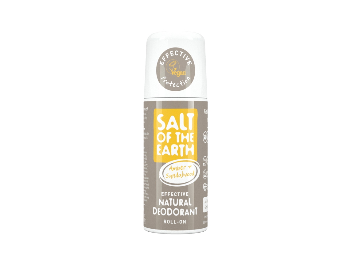 Salt of the Earth Amber & Sandalwood Natural Deodorant Roll-On 75ml