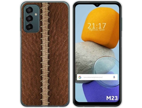 Carcasa para Samsung Galaxy M23 5G TUMUNDOSMARTPHONE Dibujos Cuero 01 Multicolor