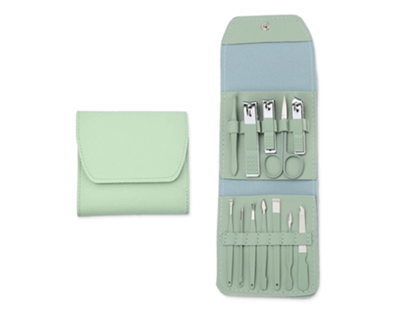 Juego De Manicura Juego De Cortaúñas 12 En 1 Para Uñas De Los Pies - Matcha Verde ZMDECQNA