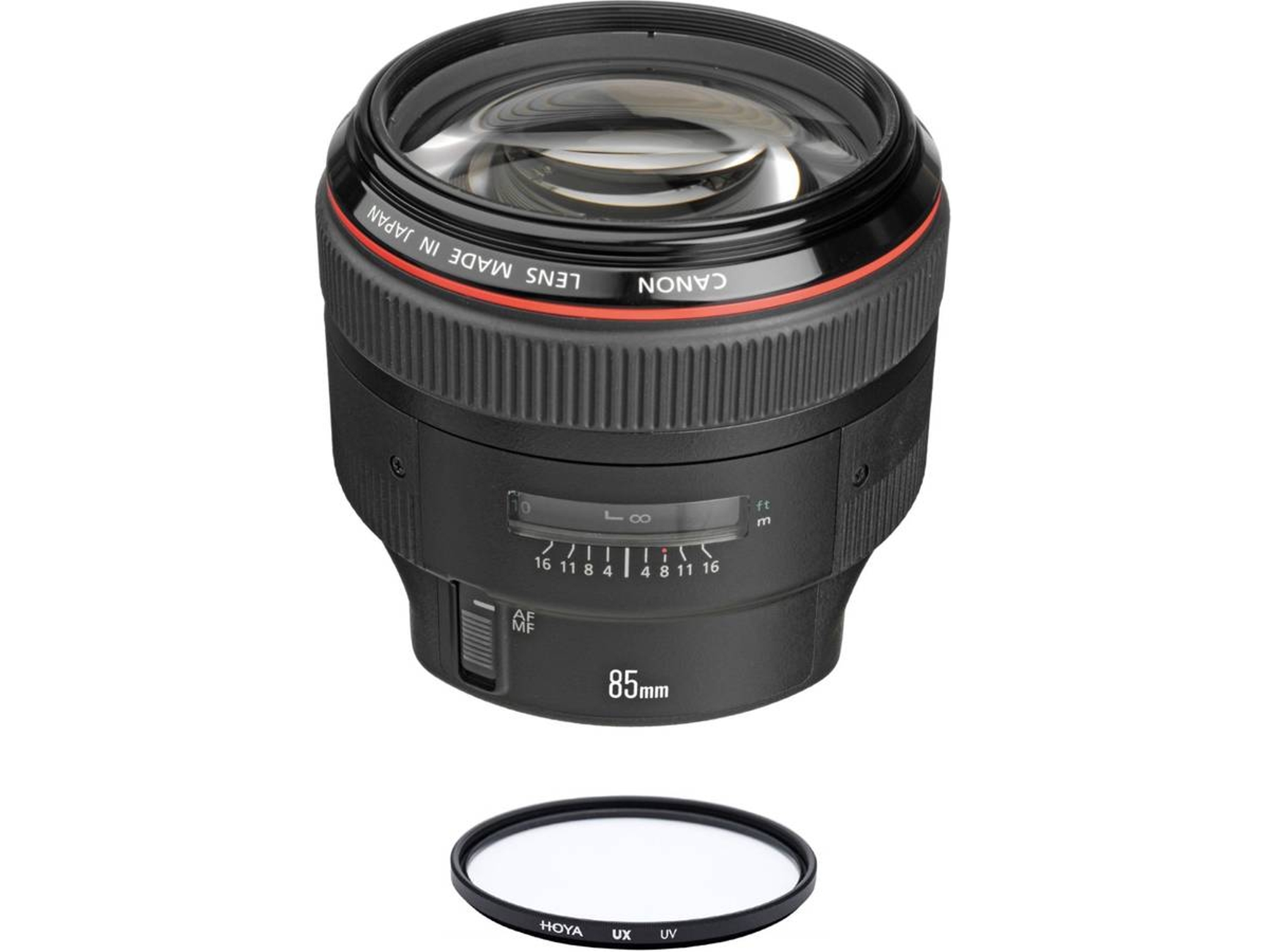 Objetivo CANON EF 85mm F1.2L II USM + HOYA UX UV 72mm Filtro