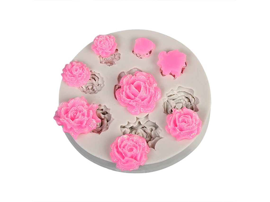Molde De Silicona 3d Con Forma De Flor Para Decorar Pasteles, Chocolate, Fondant, Brigadeiro, Navidad, Cumpleaños.