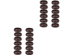 24 Piezas De Patas De Mesa Con Ruedas Fijas De Goma Para Muebles