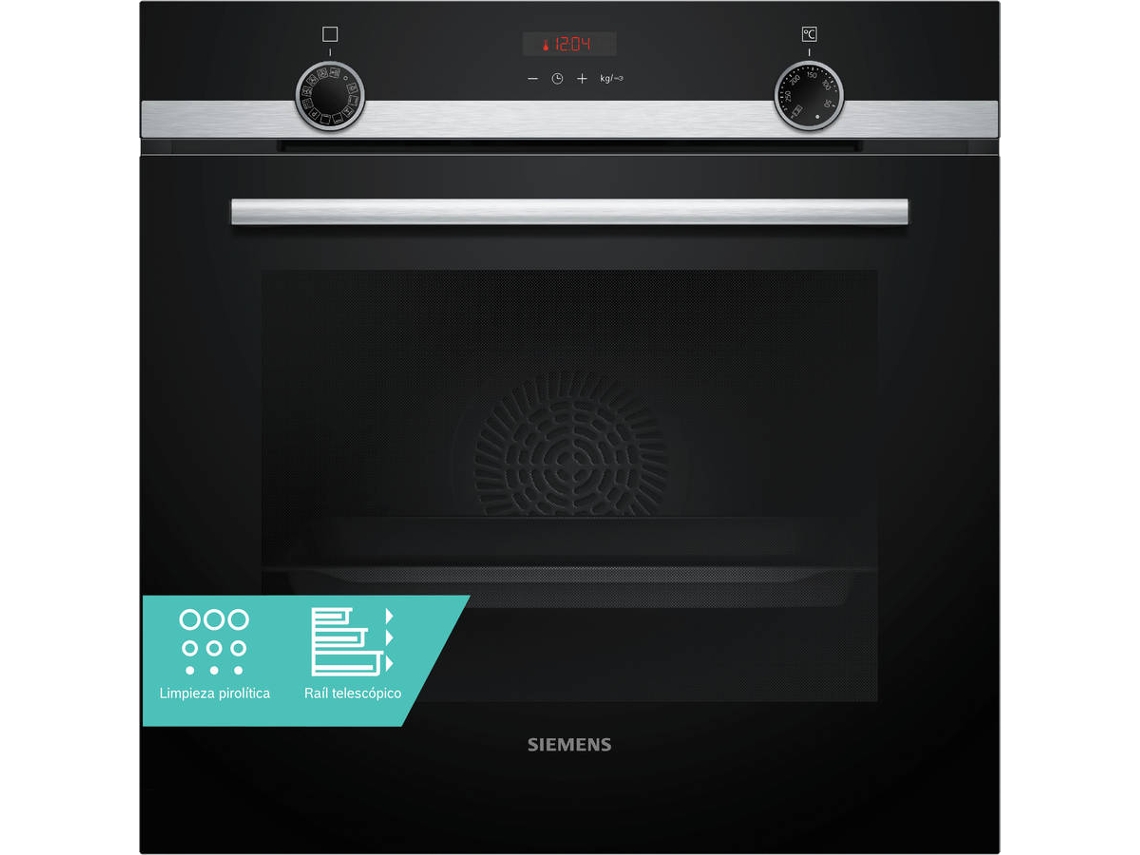 Horno SIEMENS HB574AER4 Multifunções  (71 L - 59.4 cm - Pirolítico - Negro)