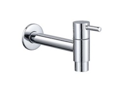 Grifo De Pared De Latón Con Acabado Cromado Para Agua Fría, Lavabo, Fregona, Lavadora Y Jardín, Válvula Cerámica, Fácil Instalación