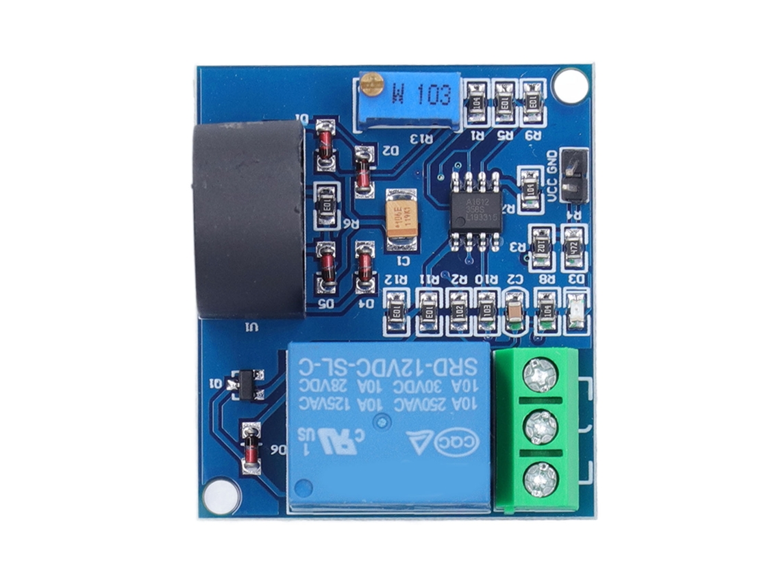 2026dz-módulo Sensor De Detección De Corriente Ac Con Relé 12v Y Protección Contra Sobrecarga 5a
