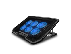 Base Para Enfriar Portátil Con Luz Led Y Doble Usb Soporte De Ventilador Para Laptop Notebook Pc