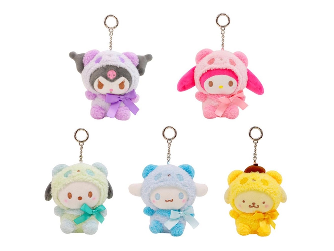 Juego De 5 Llaveros De Peluche De Anime Adorables, Muñecos De Peluche, Llaveros De Regalo