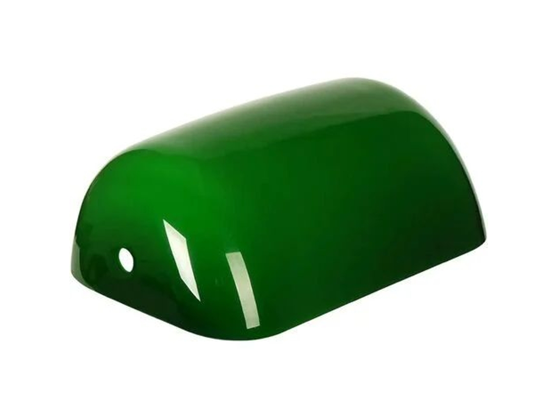 Abajur com Tampa de Vidro Verde Jade