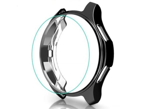 Carcasa de Reloj SLOWMOOSE Samsung Galaxy Watch Gear S3 Frontier Bumper Diamante Suave Chapado Inteligente (Galaxy Negro 42 Mm)
