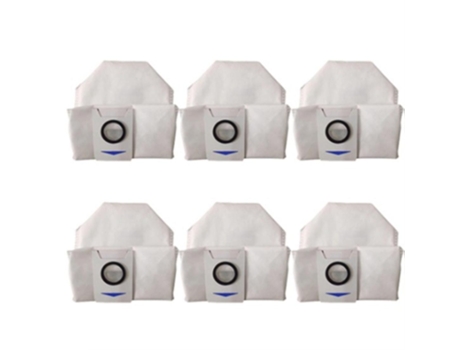 6 peças para ecovacs deebot x1 omni turbo robô aspirador de pó sacos