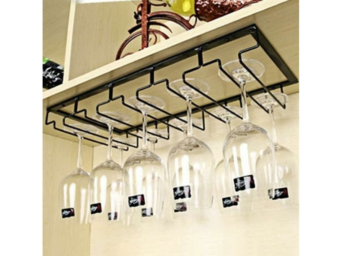 Portavasos de vino - Con 5 rieles para 10-15 copas