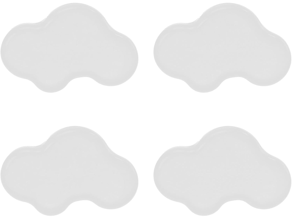Juego De Puertas De Cerámica Blanca Con Forma De Nube Y 4 Manijas