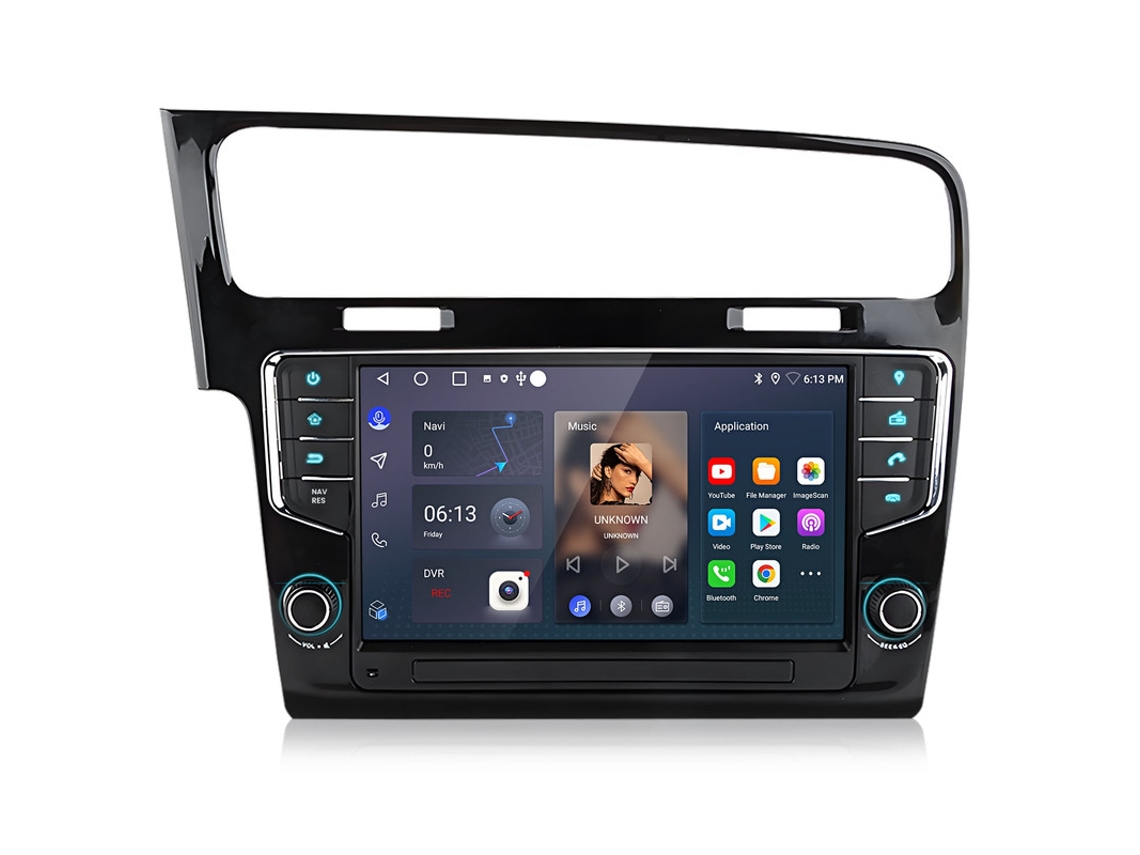 Gps Compatível Com Volkswagen Golf Vii Mk7 2013 2020 Android 13 Rádio Automotivo Com Navegação Dab Suporta Apple Carplay