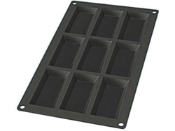 Molde para Dulces LÉKUÉ Financier Retangulares (Silicona - 9 x 35 ml)