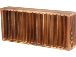 Tarjetero De Madera Con Compartimentos Extraíbles Para Fichas Y Tarjetas De Visita. Organizador.