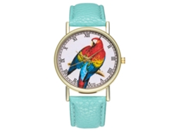 Reloj De Cuero Artificial Zhoulianfa Unisex De Moda De Cuartzo Color Menta