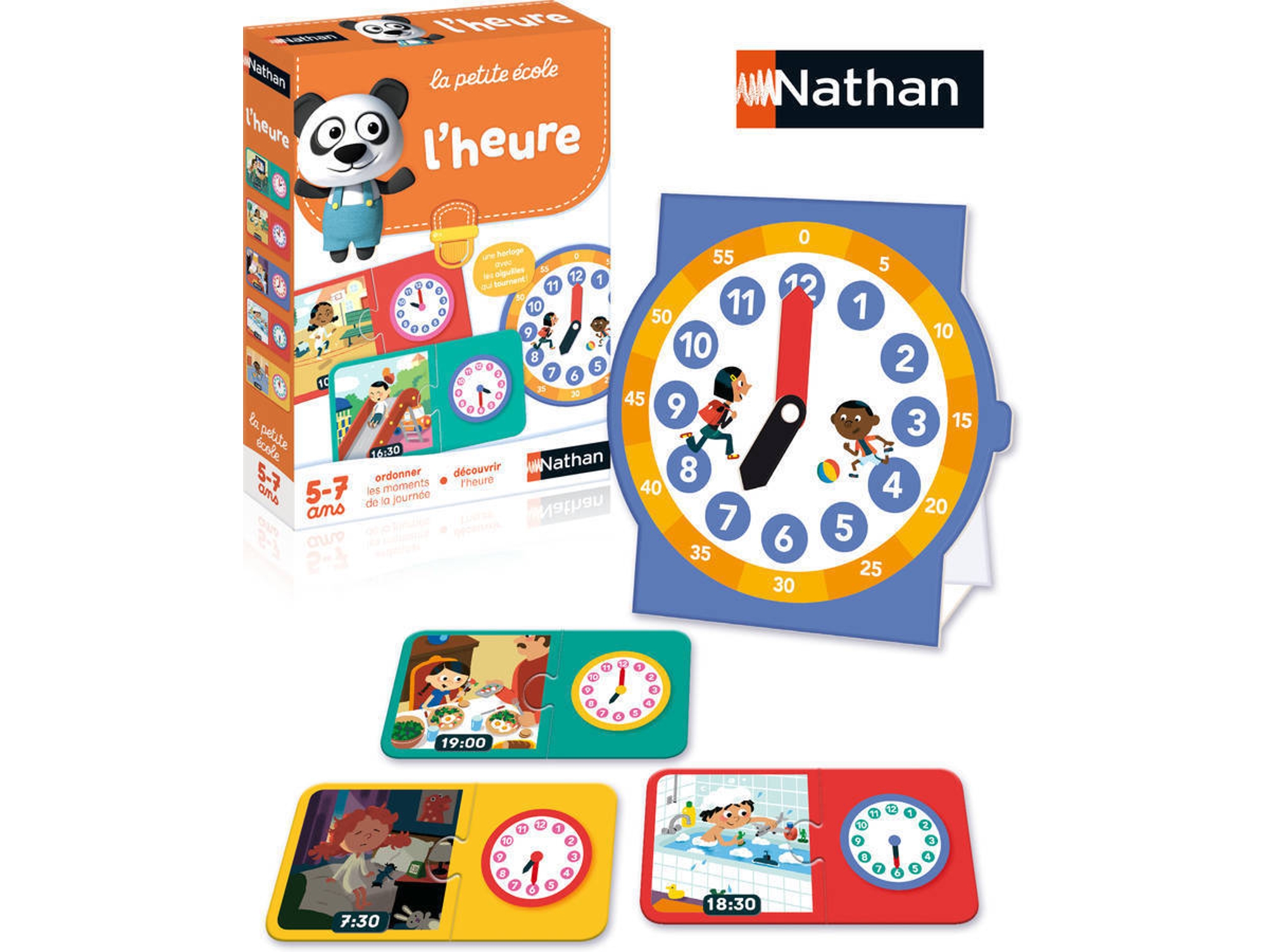 Juego Educativo NATHAN La hora (Edad Mínima: 4 - Francés)