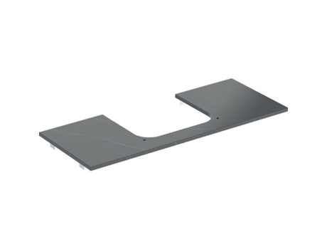 GEBERIT ONE placa de lavabo centro recortado para lavabo sobre encimera gres 120x2x47cm 505.115.00.
