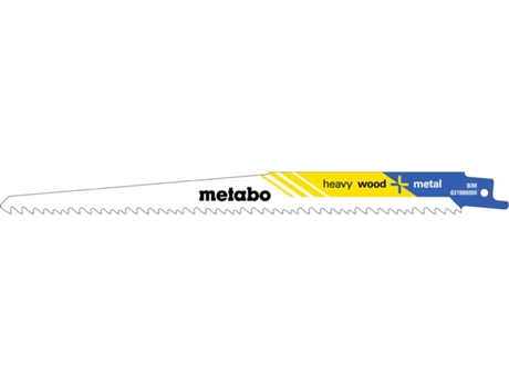 METABO 5 hojas para sierras de sable "heavy wood + metal" 225 x 1,25 mm (631986000)
