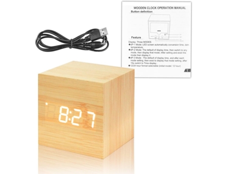 OHPA Radio Despertador Sh5018 Marrón