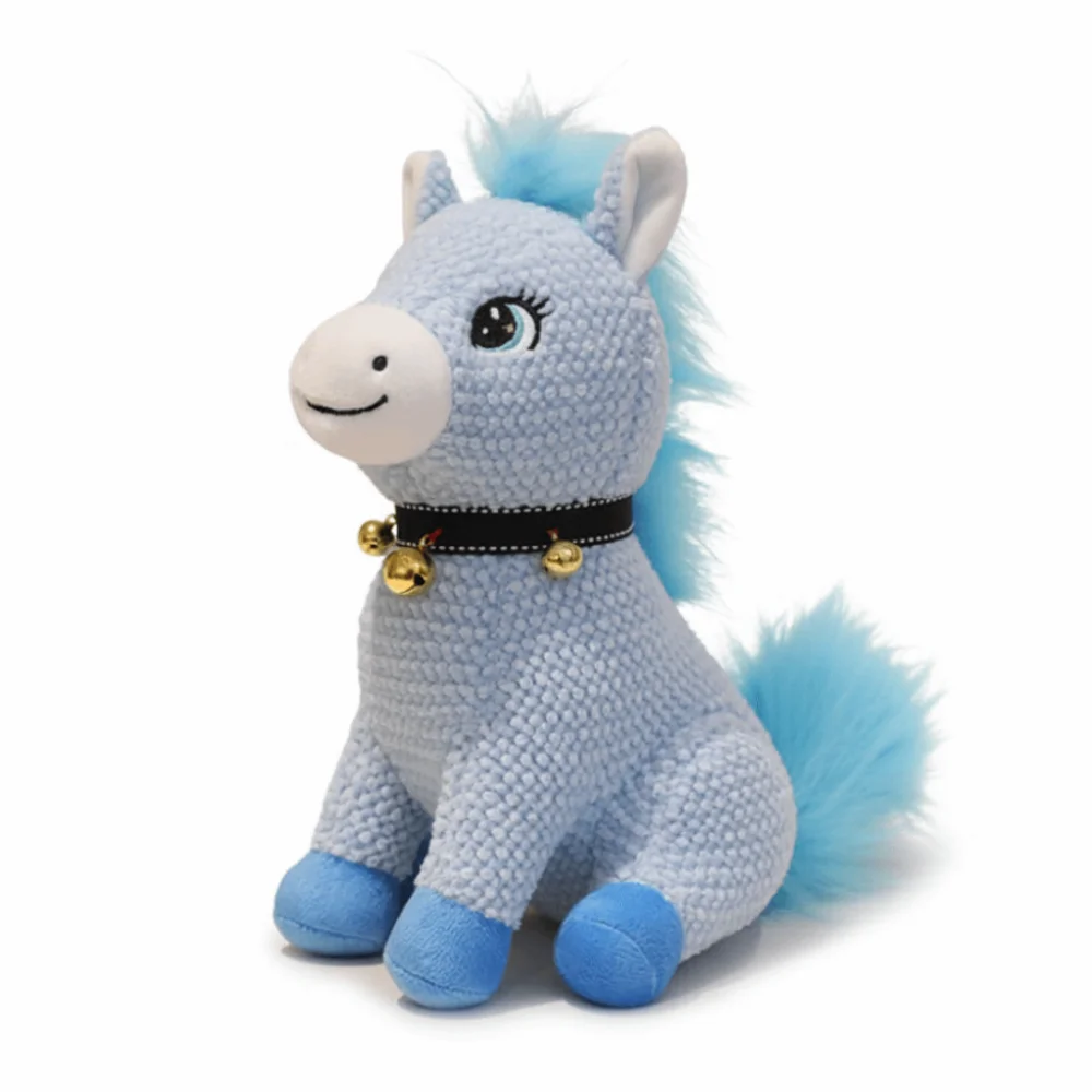 (azul, 30 Cm) Figura De Caballo Del Zodíaco Makawaii, Linda Y Creativa.