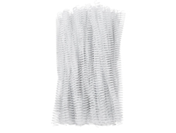 100 Espirales De Alambre De Bucle Simple Para Encuadernación, 12,7 Mm, 48 Dientes, Relación 4:1, Capacidad De 360 Grados, 90 Hojas, Color Blanco.