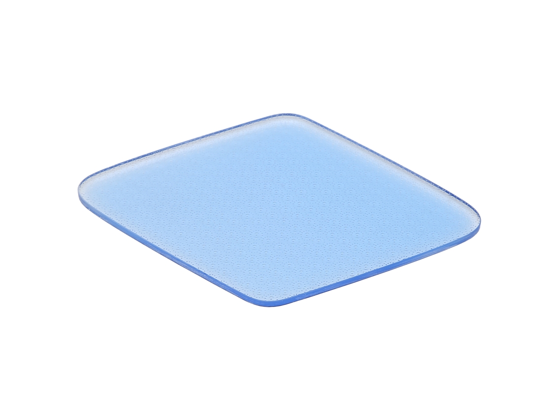 Herramienta de pedicura de nanovidrio para eliminar callosidades y piel muerta de los pies, lima azul para pies (forma de diamante).