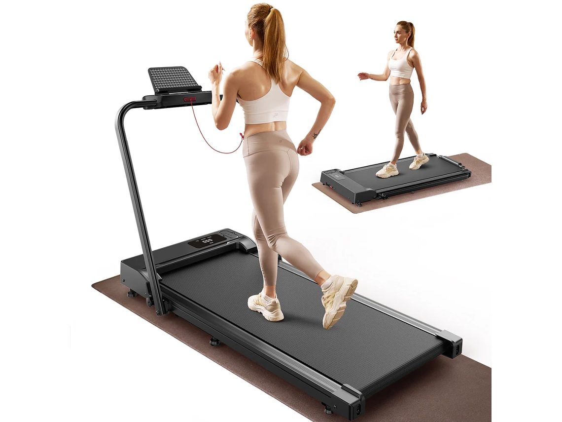Cinta De Correr Plegable 2 En 1 Jagjog Jt51, Motor De 2,5 Hp, Cinta Autoalineable, Soporta Hasta 120 Kg, Control Remoto