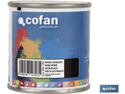 Esmalte Sintético COFAN Negro Satinado   (125 ml)