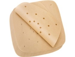 VVJIJILLY 200 Unids Forros Para Air Fryer, Papel Manteiga Perfurado, Papel Para Cesto De Bambu, Fácil Limpeza, Sem Queimar