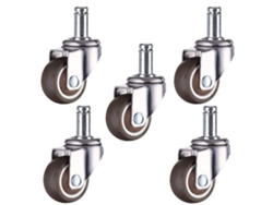 Ruedas Goma 38 Mm 50 Mm Giratorias Para Muebles Ideal Para Uso