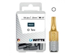 WITTE-429515-5 puntas en cajita de plástico largo 25 mm (t 20 tin)