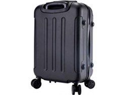 Maleta De Cabina 4 Ruedas Negro Viaje Semirrígida DED