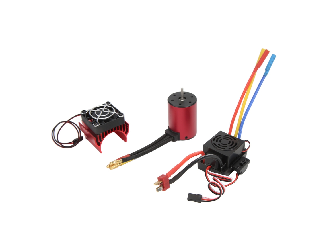 Motor sin escobillas S3650 3900kv 60a ESC para coche RC 1/10